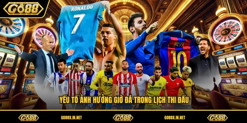 Yếu tố ảnh hưởng giờ đá trong lịch thi đấu